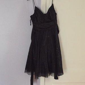 Onyx dress silk with beading detail
